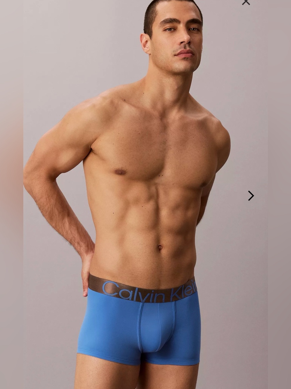Brushed Microfiber Stretch Bronze Low Rise Trunk new with tag poseidon blue